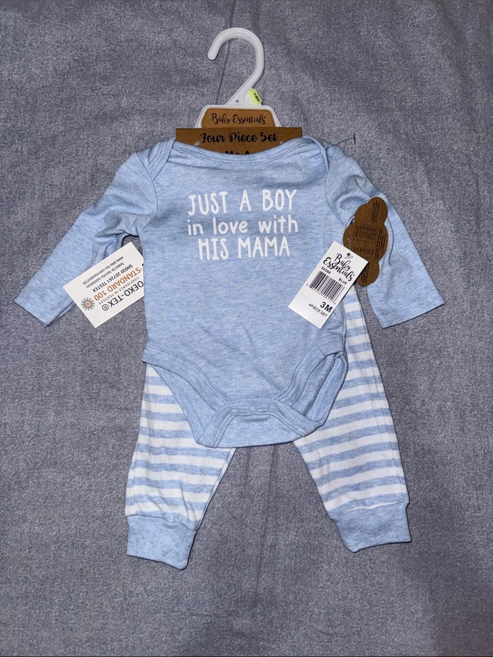 Onesie, pants, hat and socks set 3 months